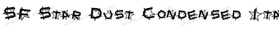 SF Star Dust Condensed Italic字体转换